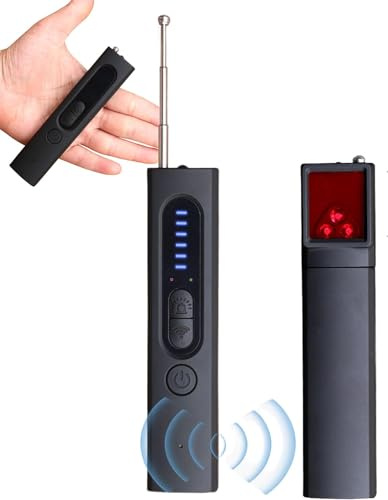 Detector de cámara oculta de la calle 8, el mejor detector de cámara oculta 2024, detector de dispositivos, detector de cámara antiespía, sensibilidad de 5 niveles, 4 modos, tiempo de trabajo de 30