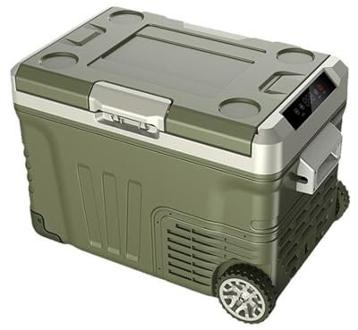UNYQBFKM Mini Fridge, Compressor Car Refrigerator 12V/24V Refrigerated Outdoor Mobile Refrigerator Electric Coolers for Truck Van RV Camper SUV Travel Camping Road Trips,50L