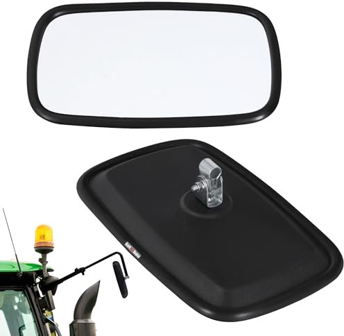 KOTARBAU® Traktor Spiegel Universal 14,5x23,2 cm PVC 1 Stück Rückspiegel Traktor LKW Rückfahrspiegel mit Halterung Spiegel Landwirtschaft
