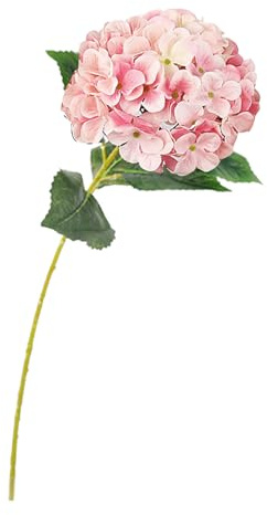 Flor Artificial de Hortensia, a Prueba de Decoloración, Tacto real, Tallo único, flor de Hortensia de seda Sintética Simulada, Flores de Hortensia Realistas para el Hogar, Fiesta (rojo claro)