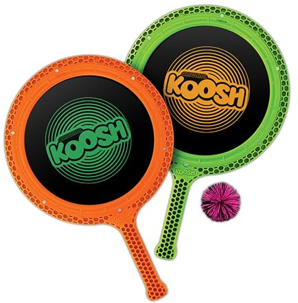 Koosh Paddle Playset – Beach Toys, Outdoor Games for Adults and Family, Outdoor Games for Kids, Fidget Toys for Kids, Ages 4+