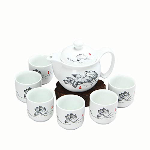 Juego de té de cerámica para el hogar, Utensilios para Beber, Juego de té con Tetera, Tazas de Agua fría, Tazas Grandes, Dropshipping-A (D)