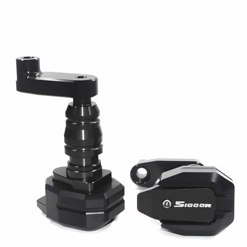 BTWSRX Motorrad Sturzschutz Sturzpads Schieber Motorrad-Rahmengleiter Für S1000R S1000 R S 1000R S 1000 R 2017 2018 2019 2020 Rahmengleiter Crash Protector Absturzsicherung Crash Pads(Schwarz)
