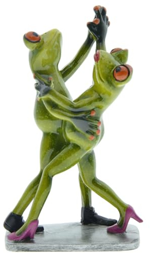 XINGLIDA Garden Frog Figurines Decor Funny Resin Frog Sculpture Statue For Home Office Desk Tabletop Bathroom Decoration Ornament Frog Statue Indoor