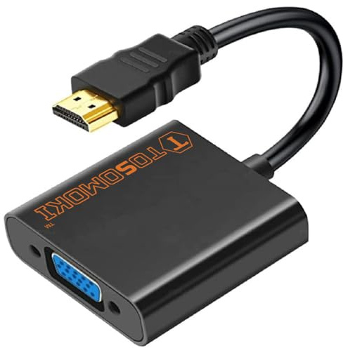 BIGTEDDY HDMI To VGA Converter Adapter Cable Audio1080P Output PC PS3