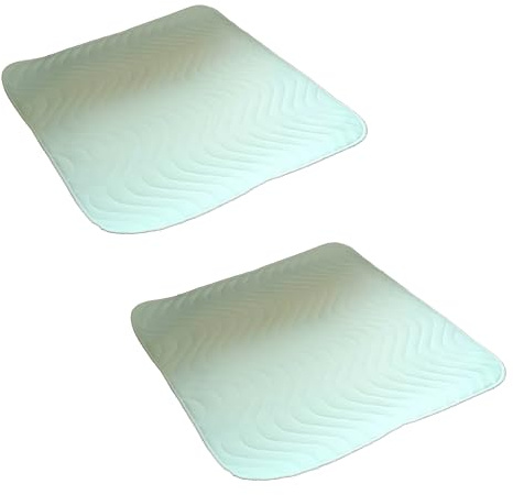 2er Set Inkontinenzunterlage waschbar Auflage ca 65x110 cm Betteinlage Nässeschutz Bettunterlage wasserdicht Matratzenauflage Inkontinenzauflage Mint Made in Germany