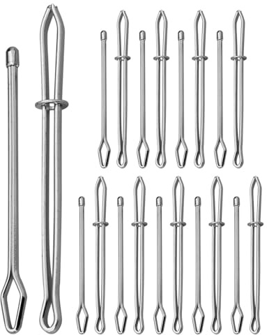DIYEAH 10 Pezzi di estrattore per Coulisse per Cucire - Aiuto per infilare Nastri Elastici per Pantaloni e Felpe con Cappuccio - Estrattore per Coulisse e installatore