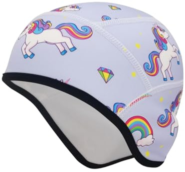 Gorros Invierno Ciclismo Hombre Mujer, Ciclismo Bajo Casco, Gorro de Bicicleta con Orejeras de Forro Cálido, Forro para Casco para Motocicleta Correr Deportes al Aire Libre de Bici, Rosado