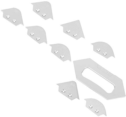 Bamjour Modelli di Fresatrice per la Lavorazione del Legno, Set di Maschere per Raggio Angolare del Tavolo della Fresatrice Modello di per la Lavorazione del Legno Modello di Profilo di Smusso Guida