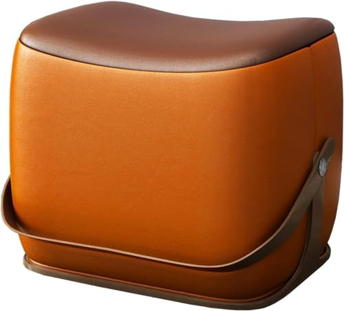 Leder Ottomane Fußhocker, Sattelform Design für Wohnzimmer Sofa und Stuhl Komfort