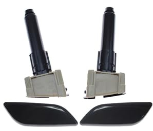 Motenna Framlykta Strålkastare Strålkastare Vattenspraymunstycke Rengöring Jet Cap, Compatible With Mazda, 3 Axela BM 2013-2017 BHT45182X BHT45182Y(SET)