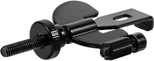 ANDRESLAD Serrure de Porte D’hôtel Portable en Métal Réglable, Verrou de Sécurité Noir Protection, Dispositif de Blocage Compact pour Chambres D’hôtel et Voyages, Serrure Renforcée