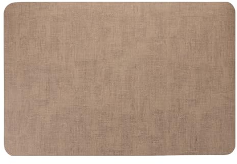 Wiederverwendbare Nageltisch Tischmatte 61x41cm Pu Braun | Faltbar, Beidseitig Rutschfest, Schutz für Salon und Zuhause, Leicht zu Reinigen
