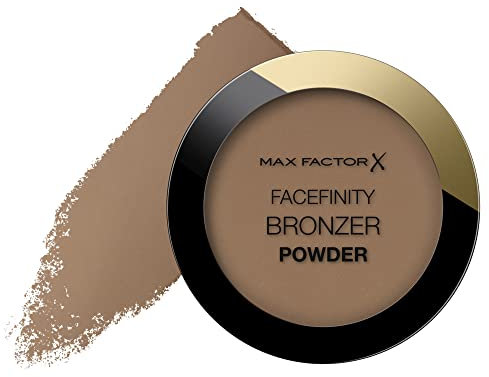 Max Factor Facefinity Bronzer Powder, Terra Abbronzante dal Finish Satinato a Lunga Durata, 002 Warm Tan