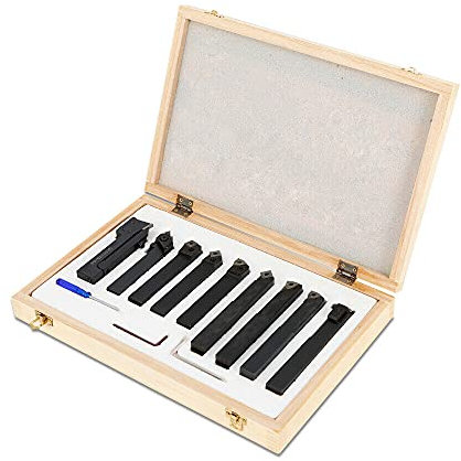 Drehstahl Satz Drehmeißel Set Drehstähle Drehstah mit Wendeplatten CNC Drehwerkzeug Hartmetall 20mm Drehmeissel Wendeplatte drehwerkzeug drehbank drehmeißel hartmetalleinsatz Kit