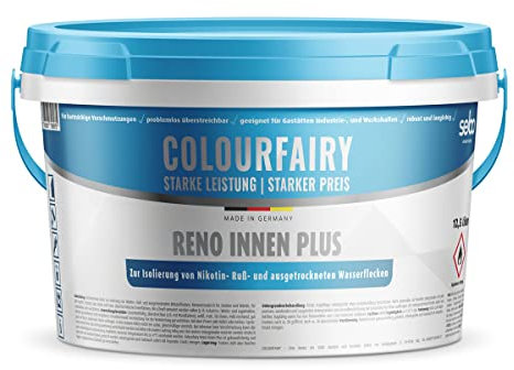 BAU DISCOUNT Colourfairy Reno Innen Plus Nikotinsperre lösemittelhaltig 12,5 Liter weiß