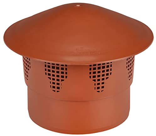Chapeau de ventilation toiture mâle Ø 160mm Évent de toiture d'égout sanitaire Orange