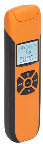 Optical Power Meter, -70 to +6 DBm Optical Fiber Power Meter Built in 400mAh Battery USB Charge, Auto Save, Portable Mini Fiber Optic Cable Tester for FC SC ST Universal Interface