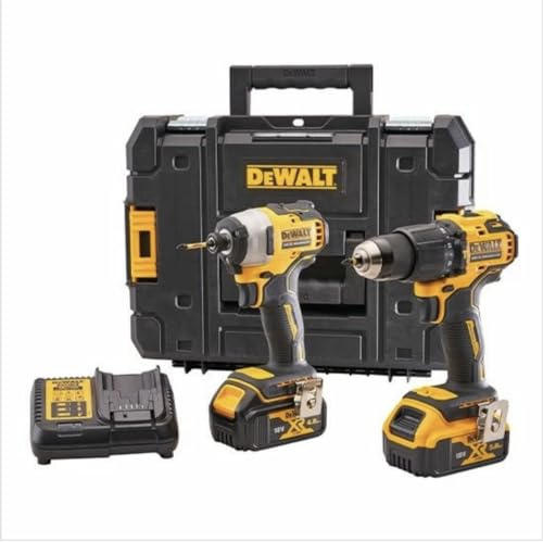DeWalt 18V XR Brushless Combi Drill & Brushless Impact Driver Twin Pack Set