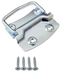 QCAA Heavy Duty Ring Pull Chest Handle for Box Lift Door Chest, 4, Zinc Plated, Made in Taiwan, 12 Pack