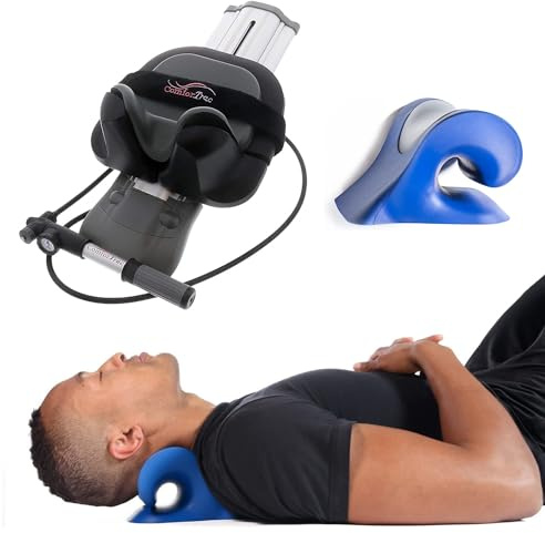 ComforTrac Deluxe Home Cervical Traction Kit 2.0, Bundle with ComforTrac Wave Neck Support & Stretcher