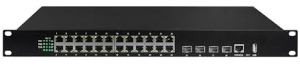 Hookurity Switch Industriale su Guida DIN Gigabit Ethernet Switch di Rete di Livello Industriale gestito da 24 Porte Gigabit Ethernet + 4 Porte 10G SFP