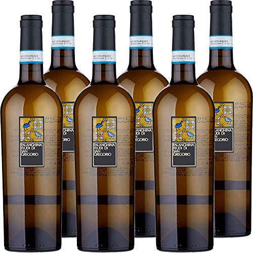 Vino Bianco Falanghina Sannio Doc | Feudi di San Gregorio | Campania | 6 Bottiglie 75Cl | Idea Regalo