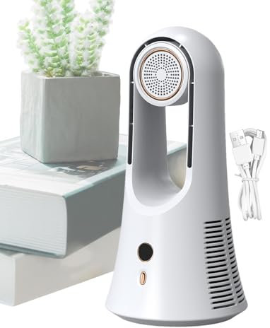 Ventilador de aire acondicionado | Enfriador de aire | Ventilador recargable con compartimento de aromaterapia desmontable, ventilador de enfriamiento de escritorio con 6 pulgadas de velocidad