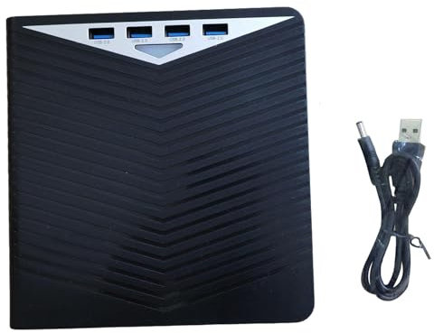 AsrMyjcx Registratore di bruciatore Dvd Esterno velocità di Scrittura Dvd-R R 8X Dvd-RW 4X CD-R 24x Sturdy Multifunzionale Duplicatore Nero Riscrittore