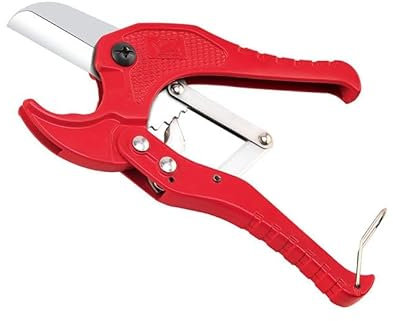 Forbici Tagliatubi,Taglierina per Tubi in PVC,Tagliatubi Strumento Portatile,Utensile da Taglio per Tubi in PPR,Tagliatubi a Cricchetto in Plastica,Cesoia Macchina per Il Tagliare