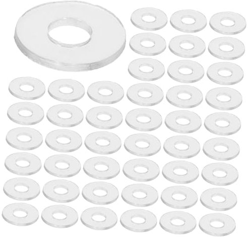 MAGICLULU 500pièces Rondelles Vinyle Transparentes pour Poignées De Douche Joints Étanchéité pour Vis Rondelles Plates De Rechange pour Maison