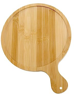 OUNONA Tabla De Pizza De Bambú Bandeja Para Servir Pizza Bandeja Para Guardar De Madera De Bambú De Madera Para Uso Cocina o Comedor