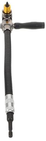 Healeved Right Angle Electric Drill Chuck Adapter with Hex Shank, 90-Degree Drill Bit Extension for Tight Spaces, Multipurpose Power Tool Accessory for Woodworking and DIY Projects