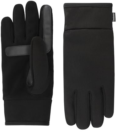 isotoner Men's Water Repellent Dual Lined Tech Stretch Touchscreen Gloves