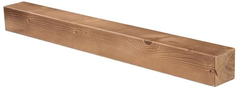 levandeo Wandregal Holz Massiv 100x10cm Eiche Farbig Wandboard Vintage Rustikal Design Natur Regal