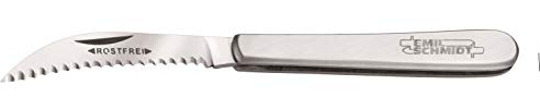 Bäckertaschenmesser Wellenschliff Baugettemesser Brezelmesser Klappmesser