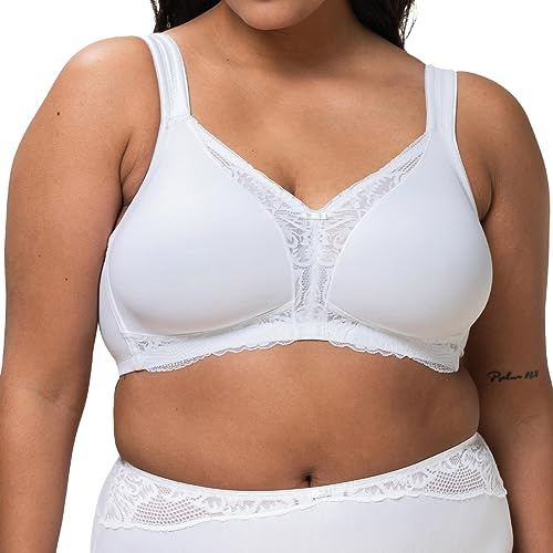 Triumph Damen Spitzen-BH Modern Lace+Cotton N, ohne Bügel, ohne Polsterung, Verstellbare Träger, 95B, Weiß