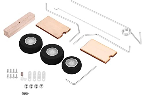 Tren de Aterrizaje para Avión RC - Metal, Madera, KT, DIY, Modelo de Ala Fija, Rueda Universal, Juego de Artículos RC