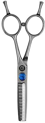 Mikki Doodle, Hunde- und Welpenschere zum Ausdünnen von Gesicht und Pfoten, scharfe und haltbare halbkonvexe Klinge, V-förmige Zähne, verstellbare Spannschraube für Kontrolle und Präzision, 12,7 cm