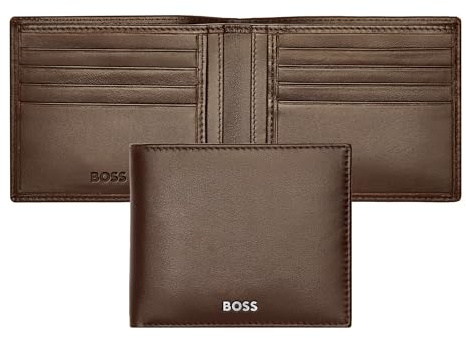 Hugo Boss Classic Smooth Card Case Brown