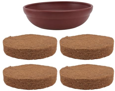 FOMIYES Pigeon Nest Set 4Pcs Lightweight Breathable Coir Pads 9.25X9.25X2.16In Bird Nest for Pigeons Pigeon Cage Accessories for Breeding and Loft