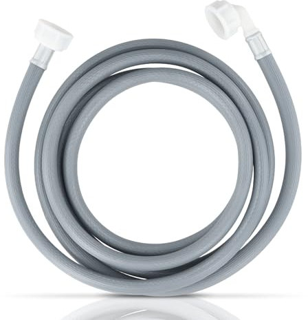 Nivofu Universal Manguera Entrada de Agua Fría, Tubo Alimentación Lavavajillas, Manguera Alimentacion Espesado, Manguera para Lavadora, Tubo de Carga para Lavadora, Lavavajillas, 300cm, Gris