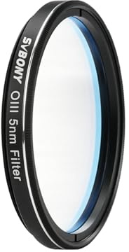 Svbony SV227 2 Teleskopfilter, Schmalbandfilter OIII-CCD 5nm Deep Sky Filter Reduziert Lichtverschmutzung, für Nebelbeobachtung Astrofotografie