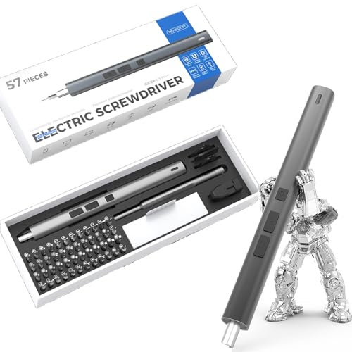 Mini Tournevis ELectrique - 57 En 1 PréCision Sans Fil Tournevis Rechargeable Avec Bits MagnéTiques S2, Petit Kit D’Outils De RéParation Pour TéLéPhone Pc Macbook Montre CaméRa Ordinateur Portable