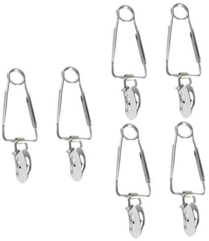 ULDIGI 6pcs Stainless Steel Snail Tongs Escargot Tongs Heavy Duty Food Serving Clip