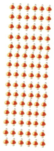 HOODANCOS 90stücke Aus Pilzform Für Schmuckherstellung Orangefarbene Mode-charmes Für Ohrringe Und Halsketten Für Kreative Bastelprojekte