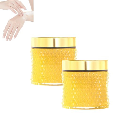 MAYFRI Honig-Peeling-Handmaske, aufhellende und feuchtigkeitsspendende Handmaske, Hand-Peeling-Maske, geeignet für trockene Hände