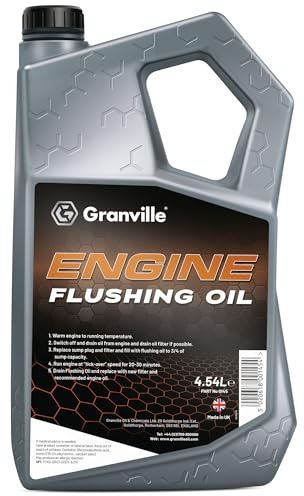 Granville Engine Oil – 4.54L | Flush Fluid for Older Engines | Removes Carbon, Sludge & Varnish | High Detergent Levels