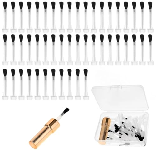 Replacement Nail Polish Brush Kit,66 PCS Soft Bristles Nail Brushes with Handle Nail Dust Brush for Nail Art Design Clean up Acrylic Application