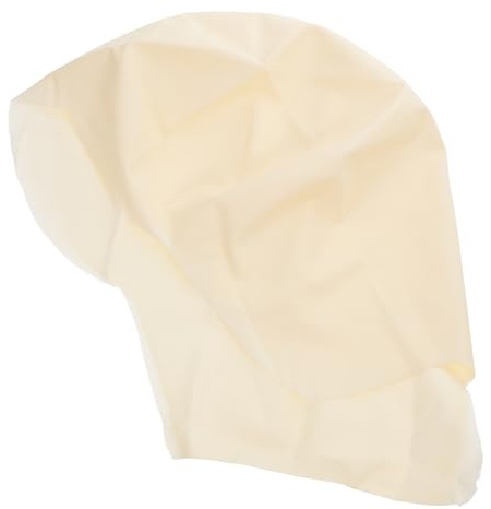 OATIPHO Gorro De Calva De Látex Natural Elástico para Cosplay y Maquillaje, Unisex, Talla Única, Color Blanco, Accesorio Realista para Fiestas y Carnaval